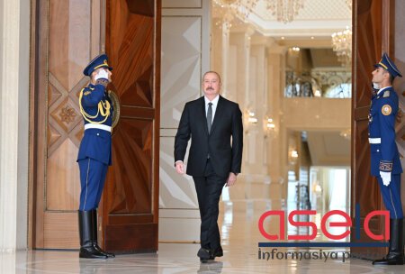 Laos Prezidentinin Bakıda rəsmi qarşılanma mərasimi olub